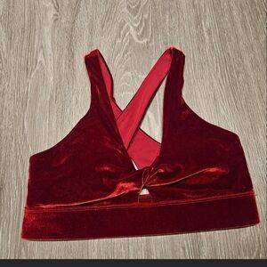 Fabeltics Red Velvet Bralette
